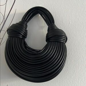 Elegant Black Coiled Purse